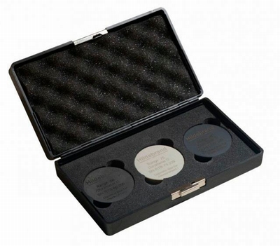 Set of 5 Shore D plates & certificate, ASTM D 2240, ISO 868