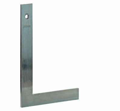 Steel square for locksmith, flat, steel zinc plated, 750x375 mm