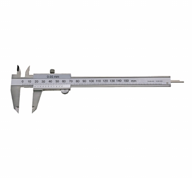 Pied à coulisse à vernier, 150 mm, 40/17 mm, 1/50, rec