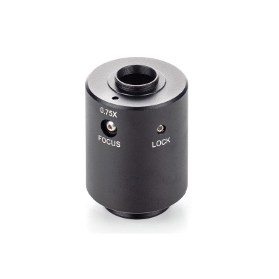 C-mount camera-adapter, 0,75x, instelbare focus
