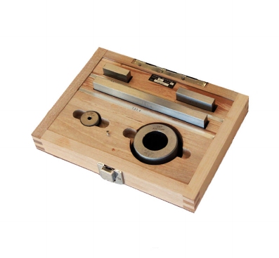 Set of 5 steel gauges for calibrating calipers, class 1