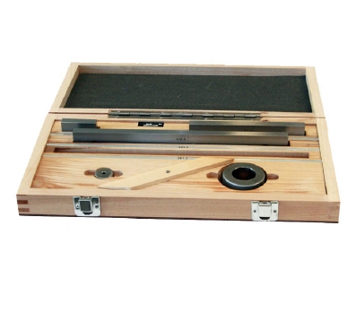 Set of 6 steel gauges for calibrating calipers, class 1