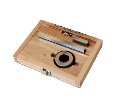 Set van 5 stalen kalibers voor het kalibreren van schuifmaten, klasse 2
