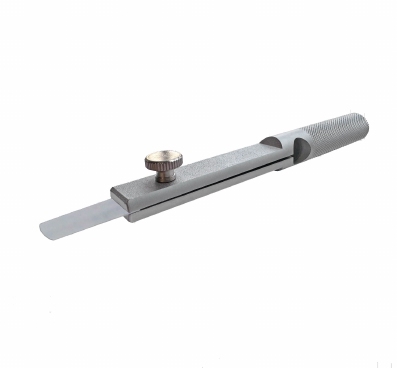 Support pour jauge d'épaisseur, en acier inoxydable, 120 mm