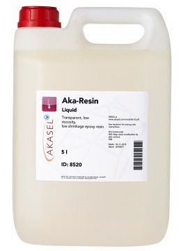Bottle of 5 l of epoxy resin XF40, transparent