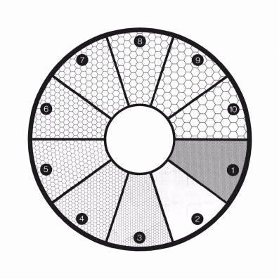 Oogstukdraad G45 voor ASTM E19-46 korrelgroottebepaling, Ø 25 mm
