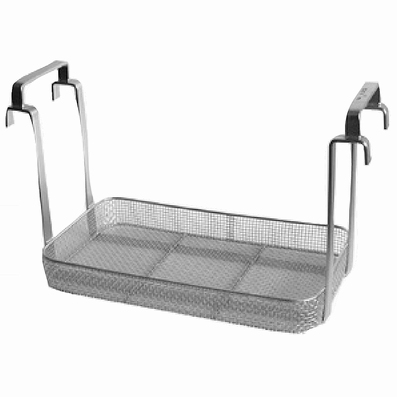 Reinforced insert basket with handles, stainless steel K28CS