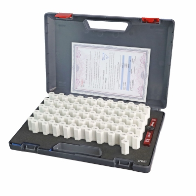 Pin gauge set 101 pcs, ceramic, range 7-8 mm, step 0.01 mm