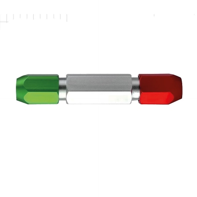 Handgreep GO/NOGO voor meetstift, 6~7 mm, koppen groen + rood