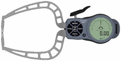 Electronic external gauge K330, 0~30 / 0,001 / 114 mm / Ø 1.5 mm