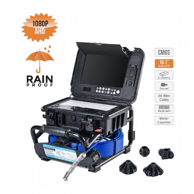 Video endoscope for pipes 3599F, rain proof, display 10", Ø18 mm, L=20 m