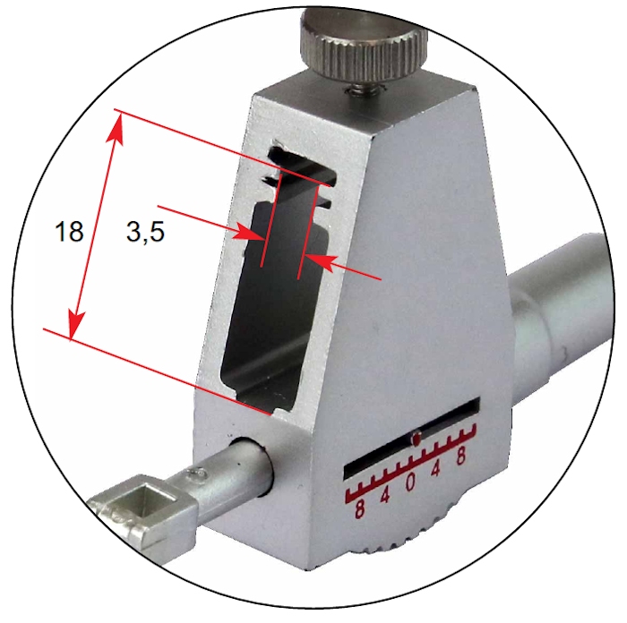 Measuring force adapter for caliper