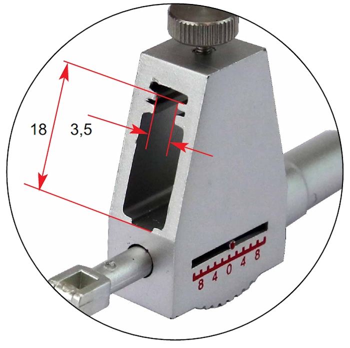 Meetkracht adapter voor schuifmaten