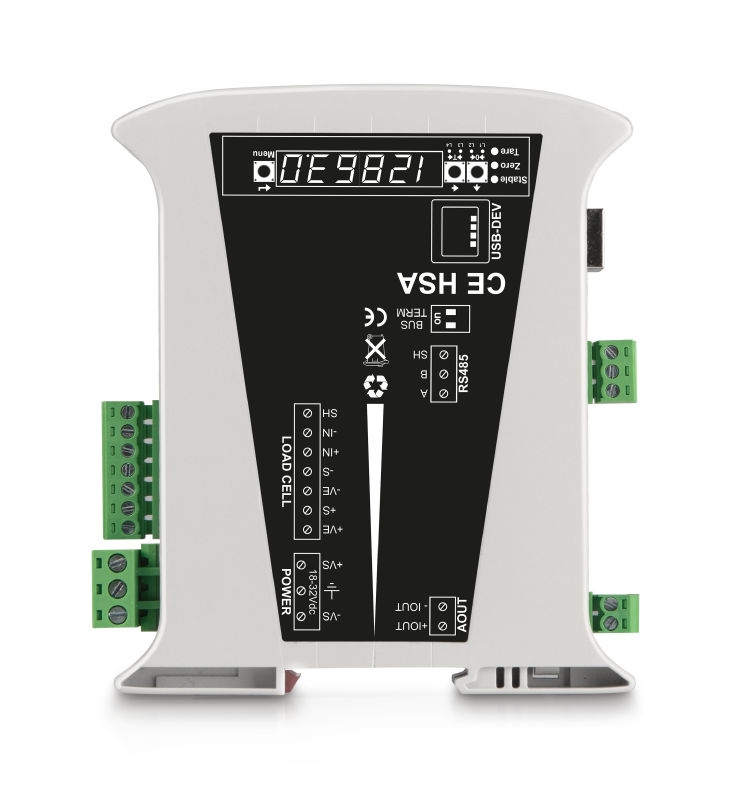 Compact display CE HSE for rail mounting