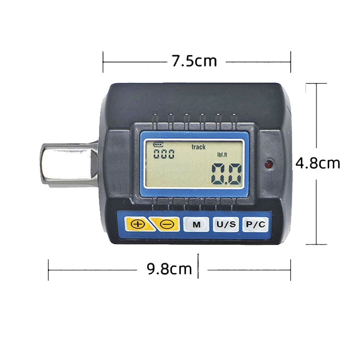 Digital torque measuring device, 1/2", 10~340 Nm, 0.1 Nm