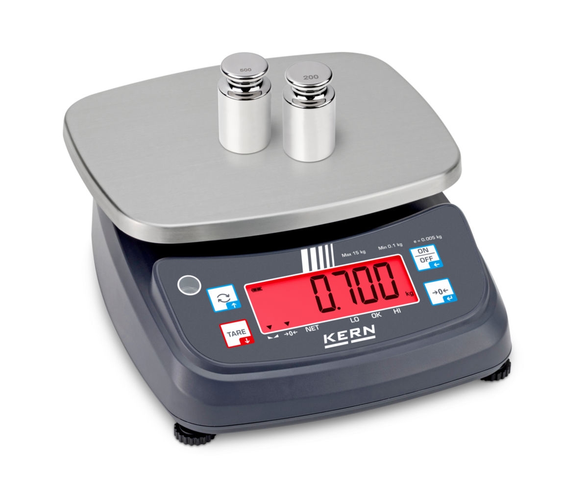 Bench scale FPB, IP68 & IP69K, 6 kg/2 g , 190x230 mm (M)