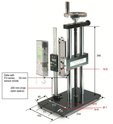 Manual test bank TVL-XLS 500 N & digital displacement meter