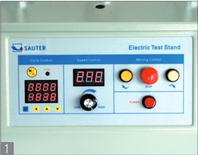 Motorised vertical test bank TVM 5 kN, 635 mm