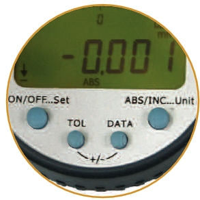 Digital dial indicator 12.7/0,001 mm, Ø60, ANA, ABS, RB4.1