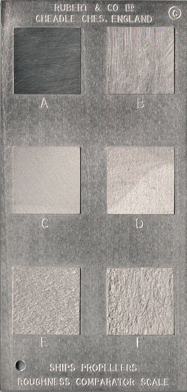 Ship propeller roughness scales for underwater use