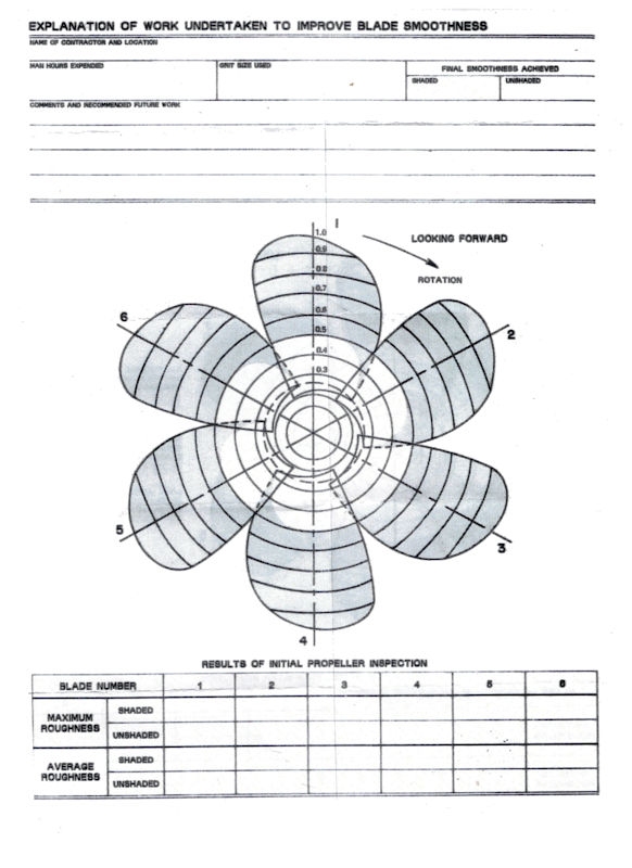 Ship propeller roughness scales for underwater use