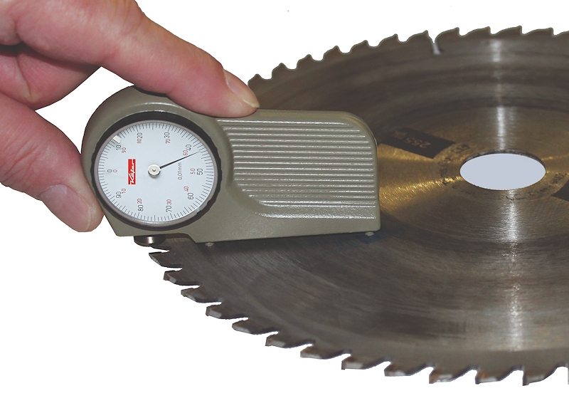 Saw setting dial gauges H, 2/0.1 mm,flat Ø10 mm, carbide