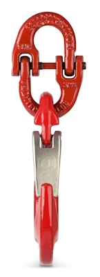 Hook with safety catch, cast steel, [Max] = 100kg
