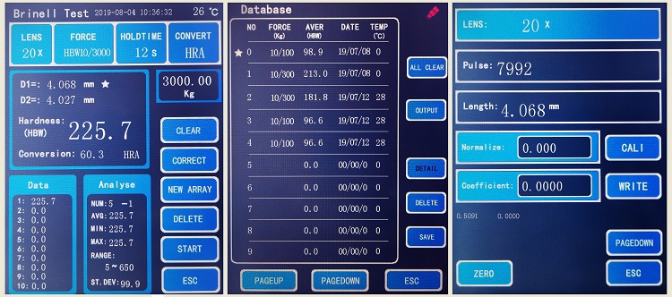 Hardnesstester Brinell HBS-62.5TAE, 1~62.5 kg