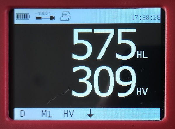 Duromètre Leeb2-3000+Pro avec sonde D digitale câblée