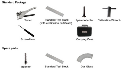 Webster Hardness Tester W-20, e= 0.6~6 mm, Øint >10 mm