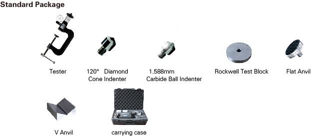 Portable Rockwell Hardness Tester 100x75 mm