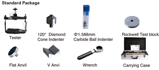 Portable chain clamp Rockwell Hardness Tester 400~850 mm