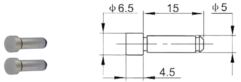 Enclume + insert 25 & 50 mm pour micromètre 300~1000 mm