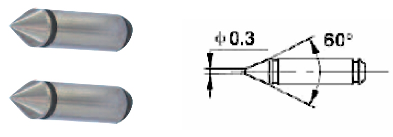 Aambeeld + inzet 25 & 50 mm voor micrometer 300~1000 mm