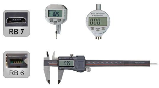 USB-Interface for capacitive caliper with RB6, including cab