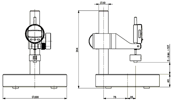 Thickness gauge HTG-12 according to EN 1849-2