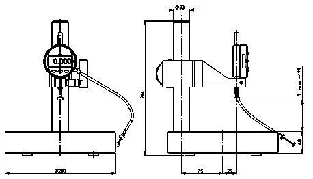 Thickness gauge HTG-15 according to DIN EN ISO 2286-3