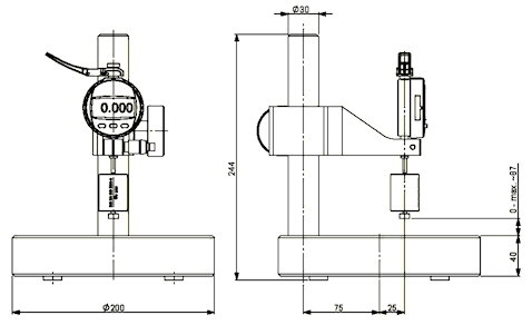 Thickness gauge HTG-16 according to DIN EN ISO 2286-3