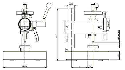 Thickness gauge HTG-6 according to DIN EN ISO 2589