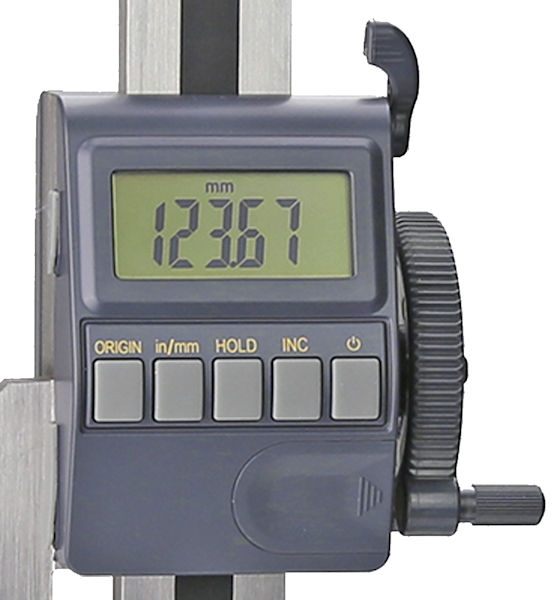 Digital height measuring/tracing gauge, 600/0.01 mm