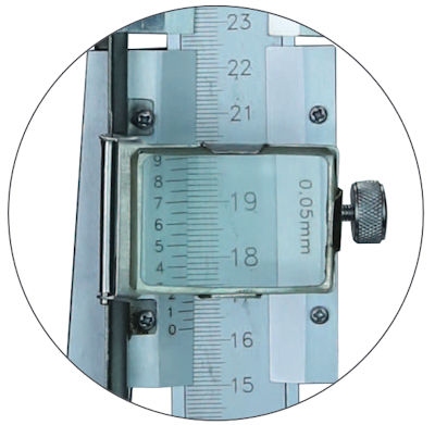 Height measuring/tracing gauge & magnifier,1000/0.05 mm