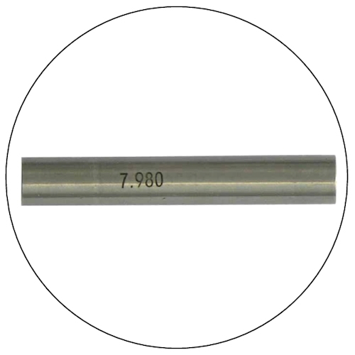 Set of 100 pins & holder, 2.01~3.00 mm, step 0.01 mm, ±4µm