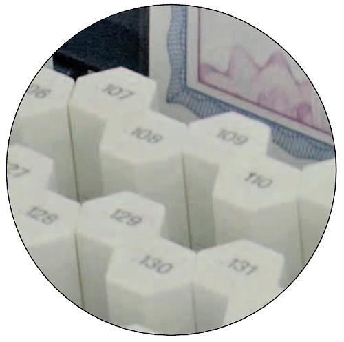 Jeu de 101 piges, 10.0~20.0 mm, pas 0.1 mm, ± 4 µm