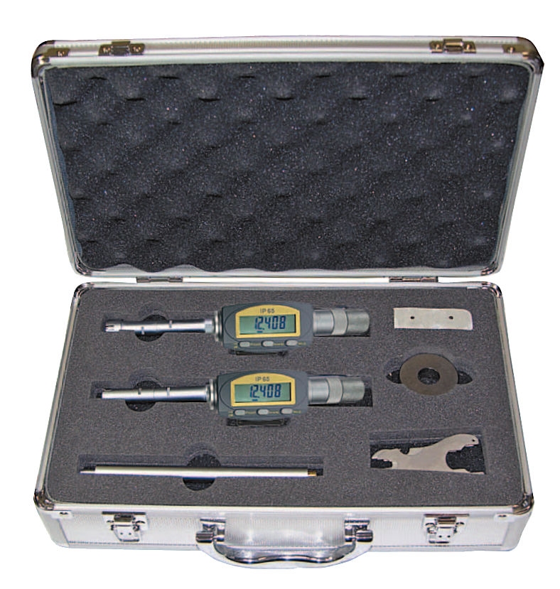 Jeu de micromètre D d'intérieur 3 points, 6~12 mm, 0.001 mm
