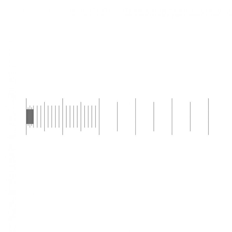 Stage doorvallend licht S21, 5/0.5,2/0.1,02/0.01 mm