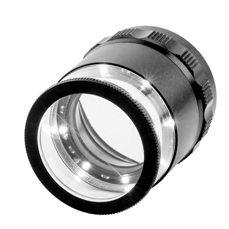 Measuring magnifier PEAK 2016, 15x, 14/0.1 mm with LED illumination