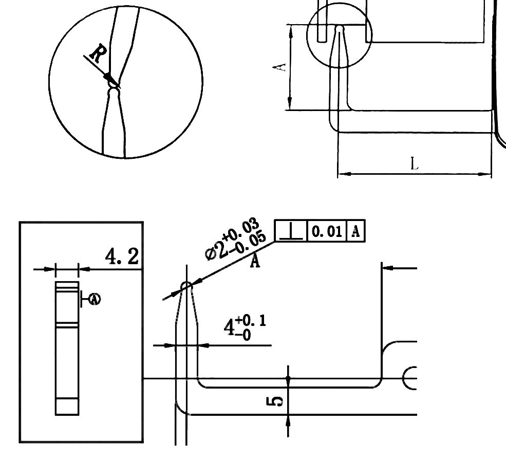 Elektronische buitenmeter IP65, 0~50 / 0,01 / 236 mm