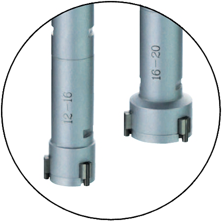 Driepuntsgatschroefmaat D, 12~20 mm, 0.001 mm
