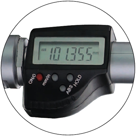 Tree-point internal micrometer D, 200~225 mm, 0.001 mm