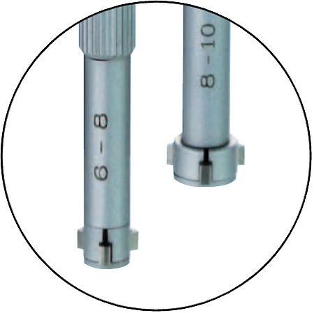 Driepuntsgatschroefmaat D, 6~10 mm, 0.001 mm